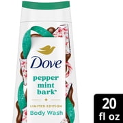 Dove Limited Edition Holiday Treats Body Wash For Deep Nourishment Peppermint Bark ,20 fl oz