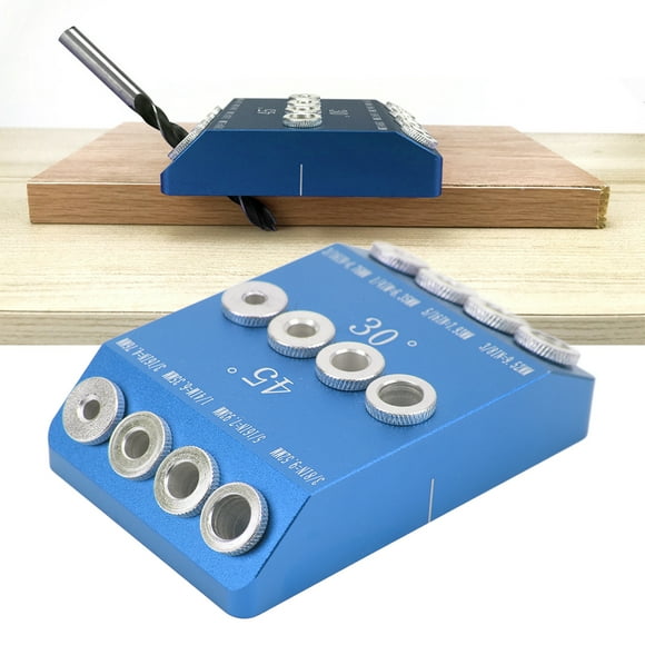 30 45 90 Degree Angle Pocket Drill Guide Jig With 4 Bits For Cable Railing Lag Screw Kit Wood Post