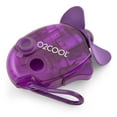 thumbnail image 2 of O2COOL Carabiner Keychain Personal Water Misting Fan, Raspberry, 2 of 5