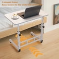 thumbnail image 5 of Garderth Standing Desk With Wheels,Stand up Desk Adjustable Height,Small Rolling Computer Desk,Portable Laptop Table For Home Office Study Bedroom, 5 of 7
