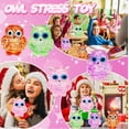 thumbnail image 5 of Owl Sugar Stress Ball Squishy Toys, Kawaii Squishy Stress Balls, Owl Sugar Ball Squeeze Toys, Party Favors Easter Basket Stuffers (Pink), 5 of 5