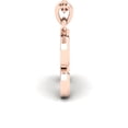 thumbnail image 3 of SuperJeweler R Initial Necklace In Heavy 14 Karat Rose Gold With Free 18 Inch Cable Chain, For Women, 3 of 6