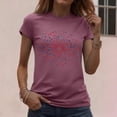 thumbnail image 4 of American Flag Shirts for Women 4th of July T-Shirt USA Print Patriotic Shirt Summer Cute Graphic Tee Tops, 4 of 6