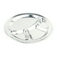 thumbnail image 1 of GOOHOCHY Plato de acero inoxidable de 32 cm para servir, plato de cena para niños, bandeja redonda de 4 compartimentos para comedor, picnic, 1 of 8
