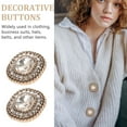 thumbnail image 3 of unbranded 10Ud Botones De Metal Dorado Para Coser Con Para Chaquetas Y Prendas Formales, 3 of 7