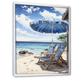 thumbnail image 2 of Designart "Beach Sandy Escape Painting I" Nautical & Beach Floater Framed Canvas Wall Art, 2 of 7