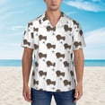 thumbnail image 2 of Kuqiui Dachshund Dog Pattern Men's Casual Button-Down Shirts Hawaiian Shirt Short Sleeve-X-Large, 2 of 5
