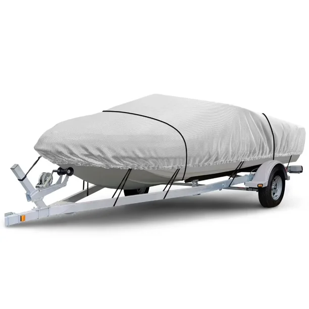 STARTWO Heavy Duty Waterproof Boat Cover 17'- 19' Trailerable Marine ...