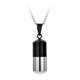 thumbnail image 4 of Collar con colgante de cápsula hueca abierta para hombre, llavero, recuerdo, joyería, regalo Negro, 4 of 9
