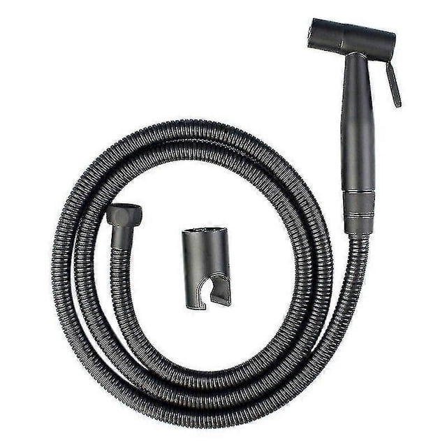 Black Handheld Toilet Sprayer Stainless Steel Bathroom Bidet Sprayer Set With Hose For Shower Sprayer Wall Or Toilet