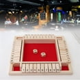 thumbnail image 3 of CYFW Shut the Box Game: 2-4 Player Wooden Board Math Game with 2-12 Dice | Educational Family Night Entertainment | Classic Pub Style | Funny Family Board Games, 3 of 7