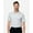 White/ Silver, variant on Devon & Jones DG101 Men's Crownlux Performance Geo Polo-White/ Silver-L