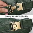 thumbnail image 4 of MARRANT Cangurera de Cuero Genuino para Hombre, Bolsa de Cintura Cruzada de Gran Capacidad con Múltiples Bolsillos con Zíper, Verde, 4 of 8