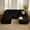 Black(Corduroy Fabric), variant on XIZZI 37" Multifunctional Sofa Ottoman, Vacuum Packed & No Assembly Requried, up to 350 lbs Load Weight, Beige(Plush Fabric)