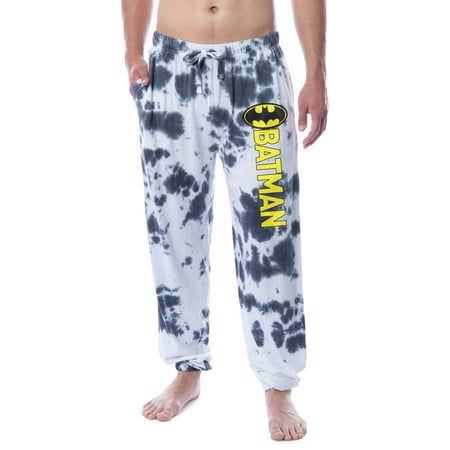 

DC Comics Men s Batman Granite Tie Dye Bat Logo Sleep Jogger Pajama Pants (XXXL)