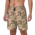 thumbnail image 2 of Uemuo Mandala Pattern Mens Swim Trunks Quick Dry Board Shorts with Mesh Lining, Stretch Beach Shorts Quick Dry No-Chafing Board Shorts-, 2 of 9