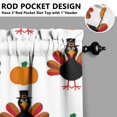thumbnail image 3 of Fall Kitchen Curtains 36 Inch Short - 2 Panel Set, Autumn Harvest Print, Rod Pocket Window Treatment for Thanksgiving, Farmhouse, Cafe, Living Room - Machine Washable, 3 of 4