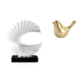 thumbnail image 1 of Estatua abstracta de resina, figura moderna para decoración del hogar, adorno para dormitorio, sala de estar, oficina, repisa, regalo de inauguración, 1 of 8