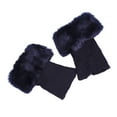 thumbnail image 1 of Qarigey Calentadores de piernas Fibras acrílicas Calcetines con tapa menos sensibles Cubierta de bota corta Puños de protección de tobillo Medias azul violáceo, 1 of 6