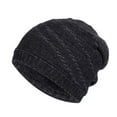 thumbnail image 2 of Tittly Winter Hats Beanie Men Women Hat Warm Chunky Cable Knit Hats Soft Thick Cute Knitted Cap For Cold Weather Pile Of Hats Skull Caps Hats for Women Black One Size, 2 of 8