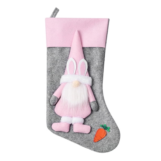 Puntoco Calcetines De Muñeca Sin Rostro Bolsa De Regalo Viejo Enano Colgante Bolsa De Regalo Gris, Decoración Del Hogar