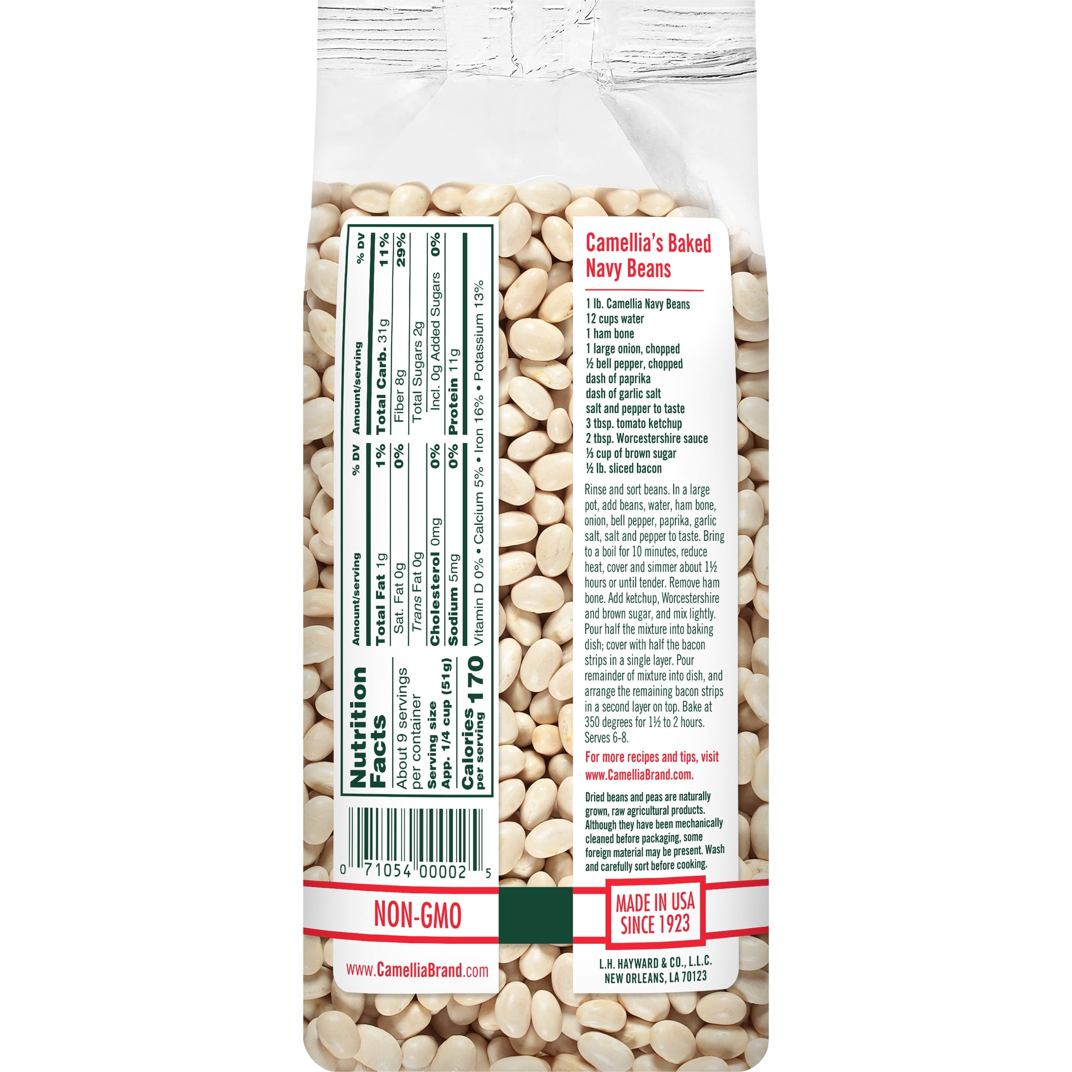 Camellia Brand Navy Pea Beans 1 lb
