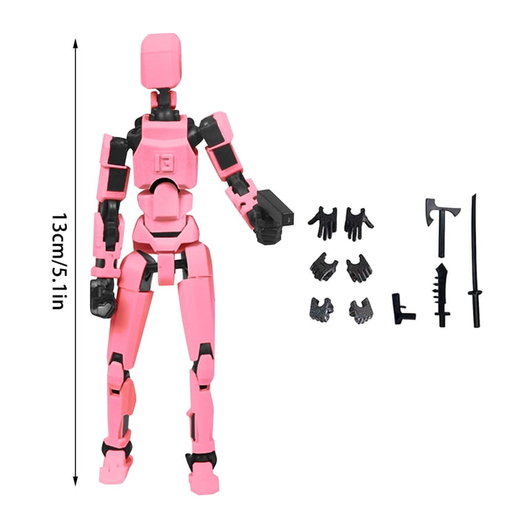Paquete de 2 figuras de acción de Titan 13 ensambladas, T impresas en 3D 13 figuras de acción T Dummy 13 Lucky 13, decoraciones de escritorio, regalos de juego (Laser G Paquete de 2 figuras de acción de Titan 13 ensambladas, T impresas en 3D 13 figuras de acción T Dummy 13 Lucky 13, decoraciones de escritorio, regalos de juego (Laser G