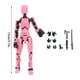 thumbnail image 2 of T13 Action Figure Robot, Titan 13 Action Figure,Titan Action Figure, Stikbot Toys with Weapon Accessories, Toys Not To Be Missed By Enthusiasts (Yellow), 2 of 2