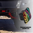 thumbnail image 5 of Hitch Cover Fits For 2-Inch Hitch,A Lively Image Of Colorful Lines Against Blackrubber Trailer Hitch Cover Tube Plug Insert,Car Exterior Accessories, Receiver Tube Hitch Plug, 5 of 6