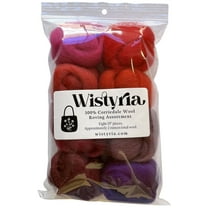 Wistyria Editions 100% Wool Roving - Berries, Pkg of 8