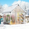 thumbnail image 4 of NETAJE 6'x 7'Polycarbonate Greenhouse,Large Aluminum Walk-in Green House with Window for Backyard,Sliver, 4 of 7