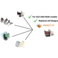 thumbnail image 2 of Global Solutions USA Gsu630260 Refrigerator Water Inlet Valve, Globe Valve, Metal, 1/4 in, 2 Ports, Compression Connection, Compatible With 80-54356-00, 2 of 4