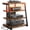 Rustic, variant on AV Media Stand with Outlets, Media Console with LED Lights, Stereo Racks and Stands with Storage Shelves, Media Audio Tower Cabinet, Rustic Brown