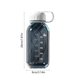 thumbnail image 3 of Botella deportiva de plástico a prueba de fugas con asa para gimnasio, yoga, fitness y ejercicio., 3 of 6