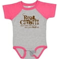 thumbnail image 3 of Inktastic Real Cowboys Boys or Girls Baby Bodysuit, 3 of 5