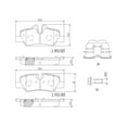 thumbnail image 4 of Brembo OE P06090N Rear Ceramic Brake Pads for 2014 Mini Cooper, 4 of 4