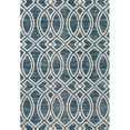 thumbnail image 3 of Art Carpet 841864100945 2 x 8 ft. Highline Collection Ogee Trellis Woven Area Rug, Aqua, 3 of 5