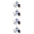 thumbnail image 3 of Jillson Roberts Prismatic Stickers, Mini Wedding Bells, Doves and Rings, 12-Sheet Count (S7203), 3 of 3