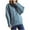 Blue, variant on JGGSPWM Womens Solid Twist Cable Knit Sweaters High Neck Sweaters Lightweight Jumper Lovely Pullover Long Sleeve Basic Sweater Army Green L