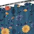 thumbnail image 4 of Watercolor Garden Flower and Leaf Shower Curtain – Bright Artistic Botanical Look, 36x72 Inches, 4 of 5