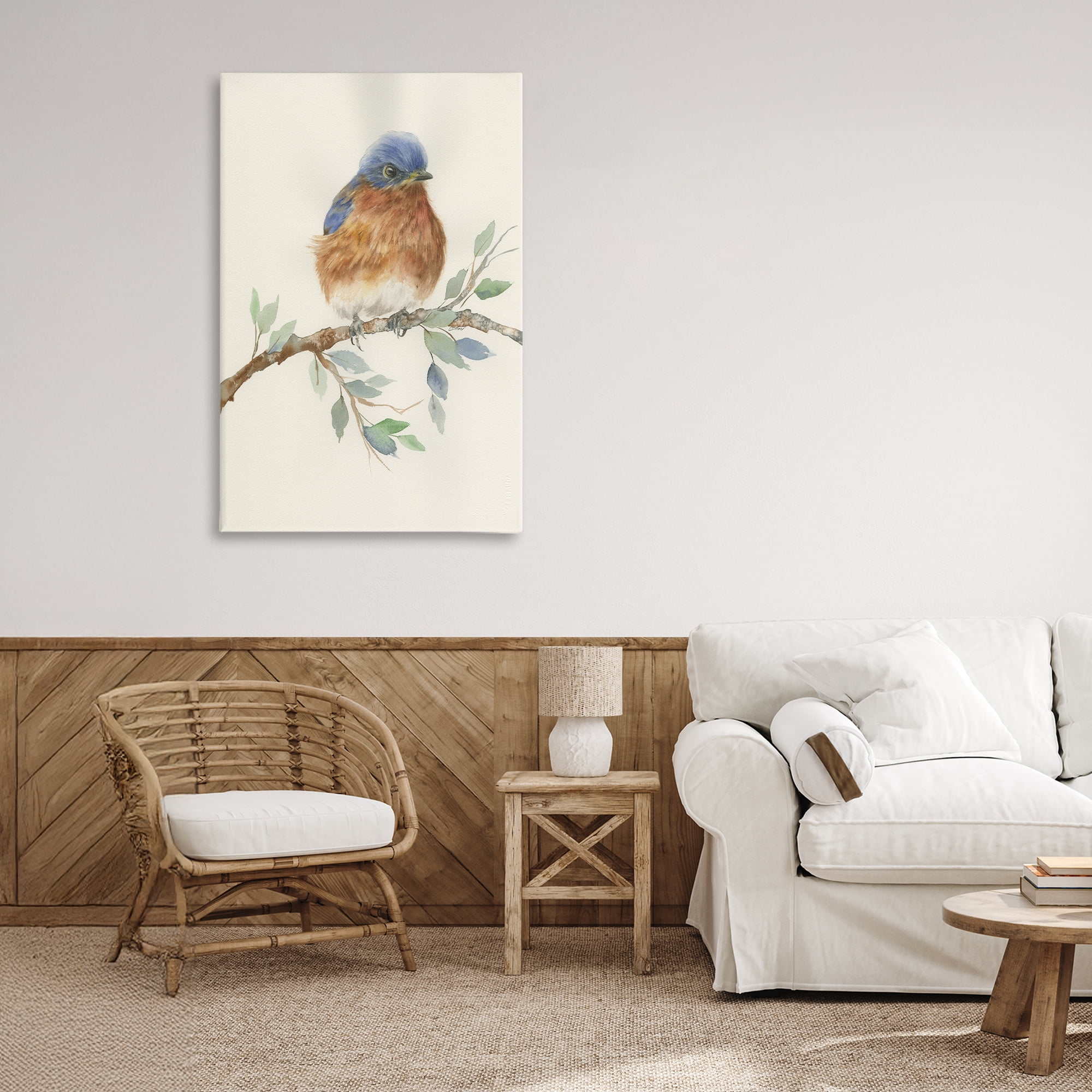 Stupell Industries Songbird Perched on Branch Canvas Wall Art, design by Cady Driver