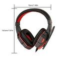 thumbnail image 3 of fastboy Gaming Headphone Computer Game Console Stereo Surround Sound 3.5mm Wired Headset Earphone, Black Red, Non-LED Type, 3 of 5