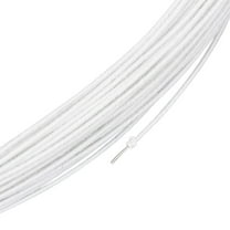 21.8 Yards White Floral Wires 20 Gauge Cotton Covered Millinery Wire Iron Stem Wires for Florist Crafts Making Sewing Supplies Brim Making Accessories diy White