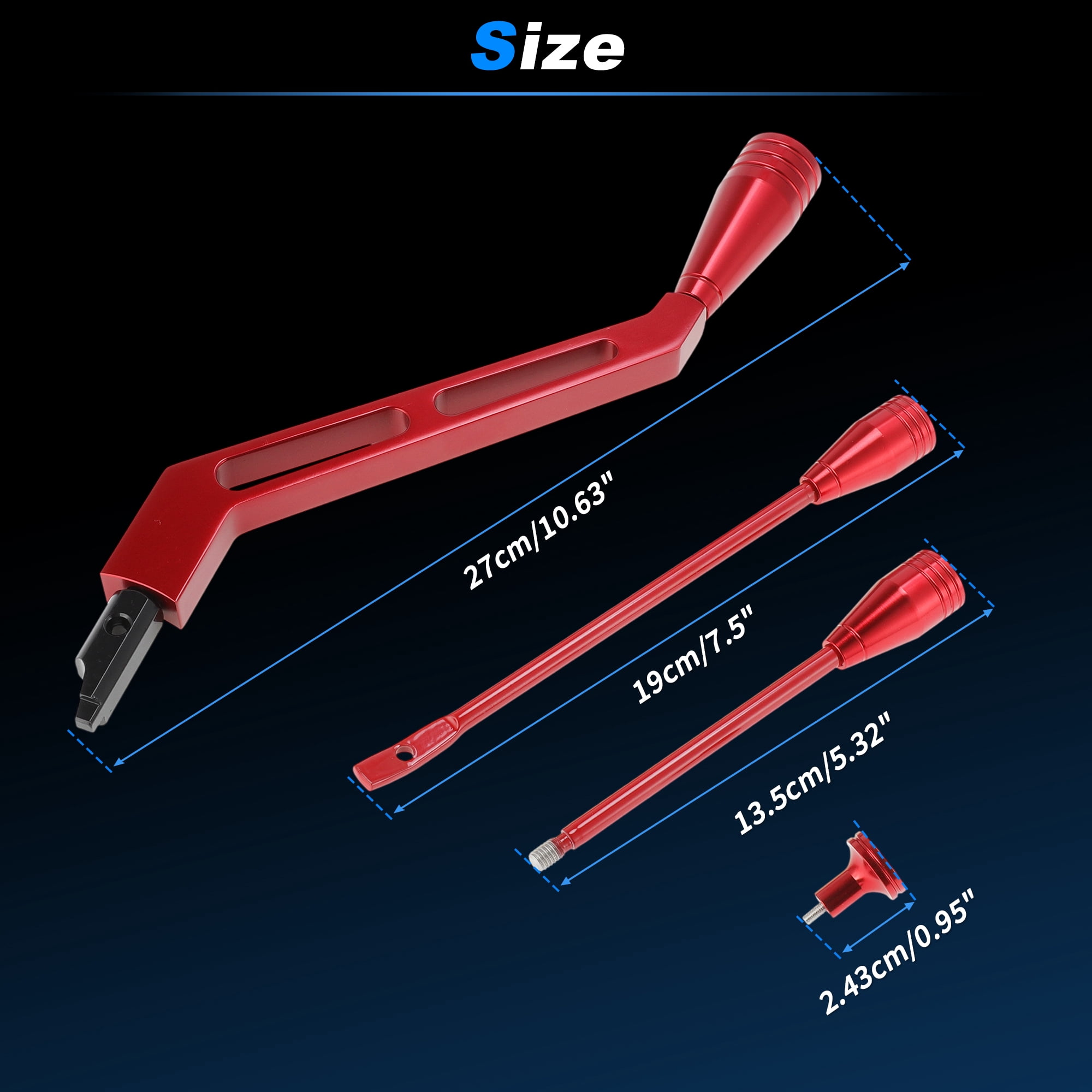 Unique Bargains Turn Signal Tilt Lever Kit for GM 67-94 Standard Column Shifter Red