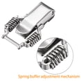 thumbnail image 3 of 1 / 2 / 4 / 8pcs 201 Stainless Steel Spring Loaded Toggle Latch Catch Clamp 95mm, 3 of 6