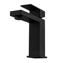 CASAINC Single Handle Single Hole Bathroom Faucet in Matte Black