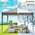 thumbnail image 6 of SANOPY 10'x10' EZ Pop Up Canopy Tent Outdoor Party Instant Shelter Portable Folding Beach Canopy with 4 Sandbag & Carrying Bag, Blue, 6 of 9