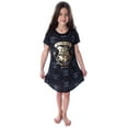 thumbnail image 4 of Harry Potter Girls' Hogwarts Castle Gold Foil Nightgown Pajama Sleep Top, 4 of 6