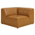 thumbnail image 2 of Modway Bartlett Vegan Leather Corner Chair in Tan, 2 of 7