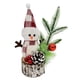 thumbnail image 5 of Estatua de muñeco de árbol de Navidad en miniatura de 25 cm, decoración navideña para el hogar durante las vacaciones Estilo A, 5 of 8